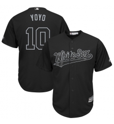 White Sox 10 Yoan Moncada Yoyo Black 2019 Players Weekend Player Jersey