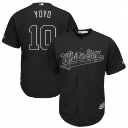 White Sox 10 Yoan Moncada Yoyo Black 2019 Players Weekend Player Jersey