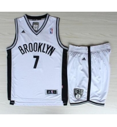 Brooklyn Nets 7 Joe Johnson White Revolution 30 Swingman Jerseys Shorts NBA Suits