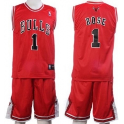 Chicago Bulls 1 Rose Red Jerseys&Shorts