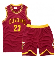 youth Cleveland Cavaliers 23# Lebron James Red Suit Sets