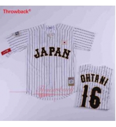 Japan ORIX BLUE WAVE JERSEY ICHIRO 16 White