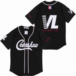 Men Blakc Crenshaw Editon Blank Jersey