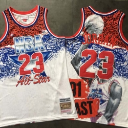 Bulls 23 Michael Jordan White All Star 1991 Hardwood Classics Jersey