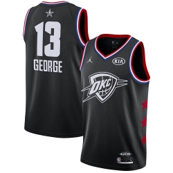 Thunder 13 Paul George Black Basketball Jordan Swingman 2019 All Star Game Jersey