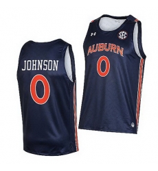 Auburn Tigers K.D. Johnson Navy College Basketball 2021 22 Jersey