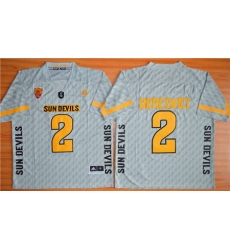 Arizona State Sun Devils #2 Mike Bercovici New Grey Stitched NCAA Jersey