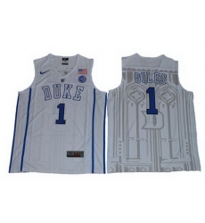 Blue Devils #1 Harry Giles White Basketball Elite Stitched NCAA Jersey