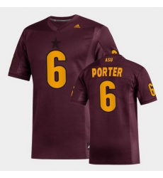 Men Arizona State Sun Devils Geordon Porter Replica Maroon Football Jersey