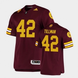 Men Arizona State Sun Devils Pat Tillman Premier Maroon Football Jersey