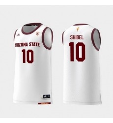 Men Arizona State Sun Devils Vitaliy Shibel White Replica College Basketball Jersey