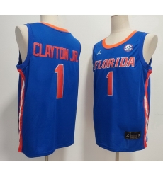 Men Florida Gators #1 Walter Clayton Jr. Blue Stitched Basketball NCAA Jersey
