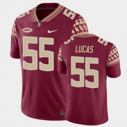 Men Florida State Seminoles Dontae Lucas Game Garnet College Football Jersey