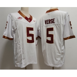 Men Women Youth Florida State Seminoles #5 Jared Verse White 2023 F U S E Stitched Limited NCAA Jersey