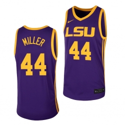 LSU Tiger Adam Miller Purple 2021 Transfer Men Jersey