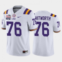 LSU Tiger Andrew Whitworth White Home Men'S Jersey