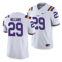 LSU Tiger Greedy Williams White College Football Men'S Jersey