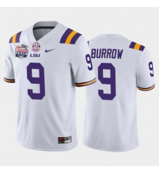 LSU Tiger Joe Burrow White Home Men'S Jersey