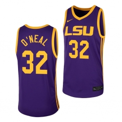 LSU Tiger Shareef O'Neal Purple College Basketball Lsu Tigers Jersey