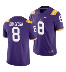 LSU Tiger Tre Bradford Purple Game Men'S Jersey