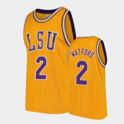 LSU Tiger Trendon Watford Gold Replica Men'S Jersey