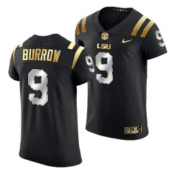 Lsu Tigers Joe Burrow Golden Edition Elite Nfl Black Jersey