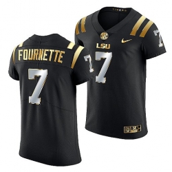 Lsu Tigers Leonard Fournette Golden Edition Elite Nfl Black Jersey