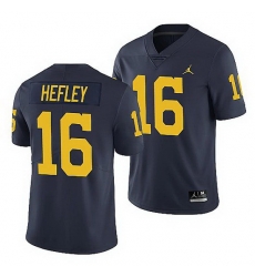 Michigan Wolverines Ren Hefley Navy Limited Men'S Jersey