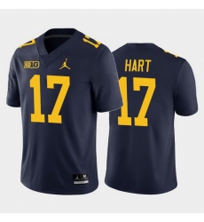 Michigan Wolverines Will Hart Navy Home Men'S Jersey