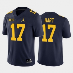 Michigan Wolverines Will Hart Navy Home Men'S Jersey