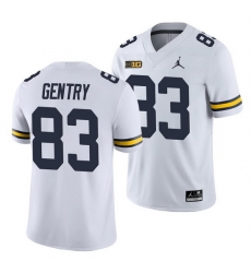 Michigan Wolverines Zach Gentry White College Football Men'S Jersey