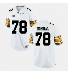 Andrew Donnal White Iowa Hawkeyes Alumni Football Game Jersey