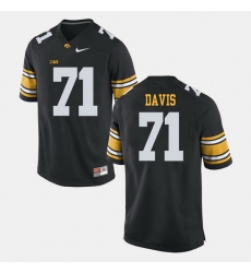 Carl Davis Black Iowa Hawkeyes Alumni Football Game Jersey