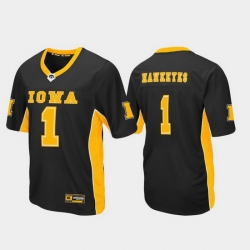 Men Iowa Hawkeyes 1 Black Max Power Football Jersey