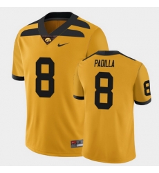 Men Iowa Hawkeyes Alex Padilla College Football Gold Alternate Game Jersey