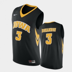 Men Iowa Hawkeyes Jordan Bohannon Replica Black College Basketball Jersey