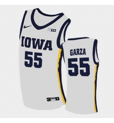 Men Iowa Hawkeyes Luka Garza Home White College Basketball Jersey