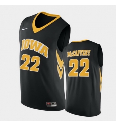 Men Iowa Hawkeyes Patrick Mccaffery Replica Black College Basketball Jersey