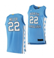 North Carolina Tar Heels Walker Miller Blue Authentic Jersey