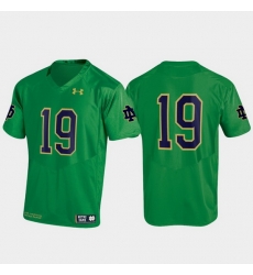 Men Notre Dame Fighting Irish 19 Kelly Green Replica Jersey