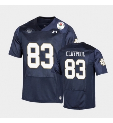 Men Notre Dame Fighting Irish Chase Claypool 2021 Rose Bowl Navy College Football Jersey