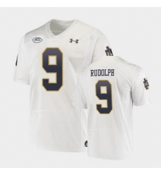 Men Notre Dame Fighting Irish Kyle Rudolph Replica White College Football Playoff Jersey