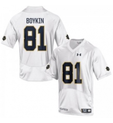 Men Under Armour 81 Limited White Miles Boykin Notre Dame Fighting Irish Alumni Football Jersey