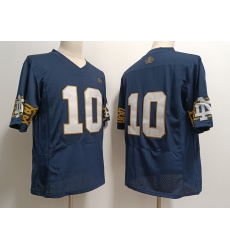 Notre Dame Fighting Irish Sam Hartman #10 Navy Blue 2023 No Name Stitched Jersey