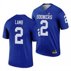 Oklahoma Sooners Ceedee Lamb Blue Legend Men'S Jersey