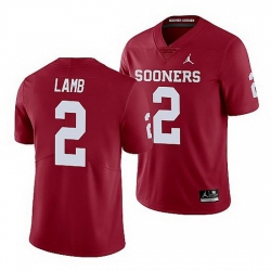 Oklahoma Sooners Ceedee Lamb Crimson Limited Men'S Jersey