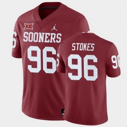 Oklahoma Sooners Laron Stokes Crimson Home Men'S Jersey