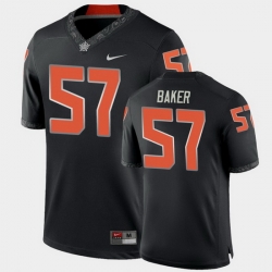 Men Oklahoma State Cowboys Ryan Baker College Football Black Game Jersey