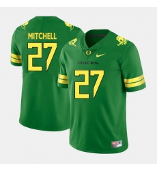 Men Oregon Ducks Terrance Mitchell College Football Green Jersey