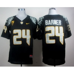 Oregon Ducks 24 Kenjon Barner Black Elite Pac-12 2012 NCAA Jersey